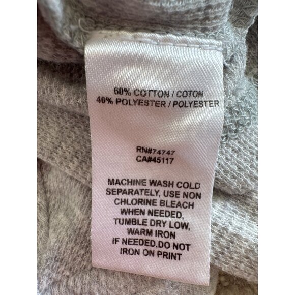 Moose Plaid Graphic Long Sleeve Womens Shirt In Gray - Picture 6 of 6